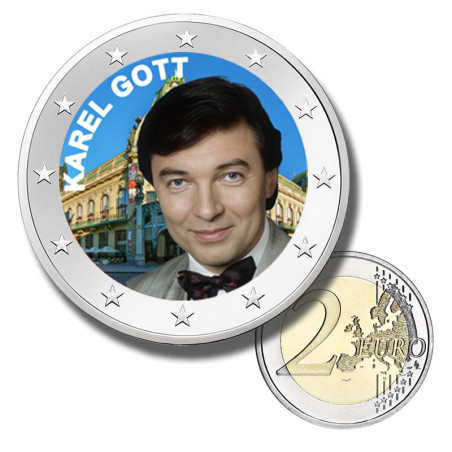 2 Euro Coloured Coin Karel Gott-Young