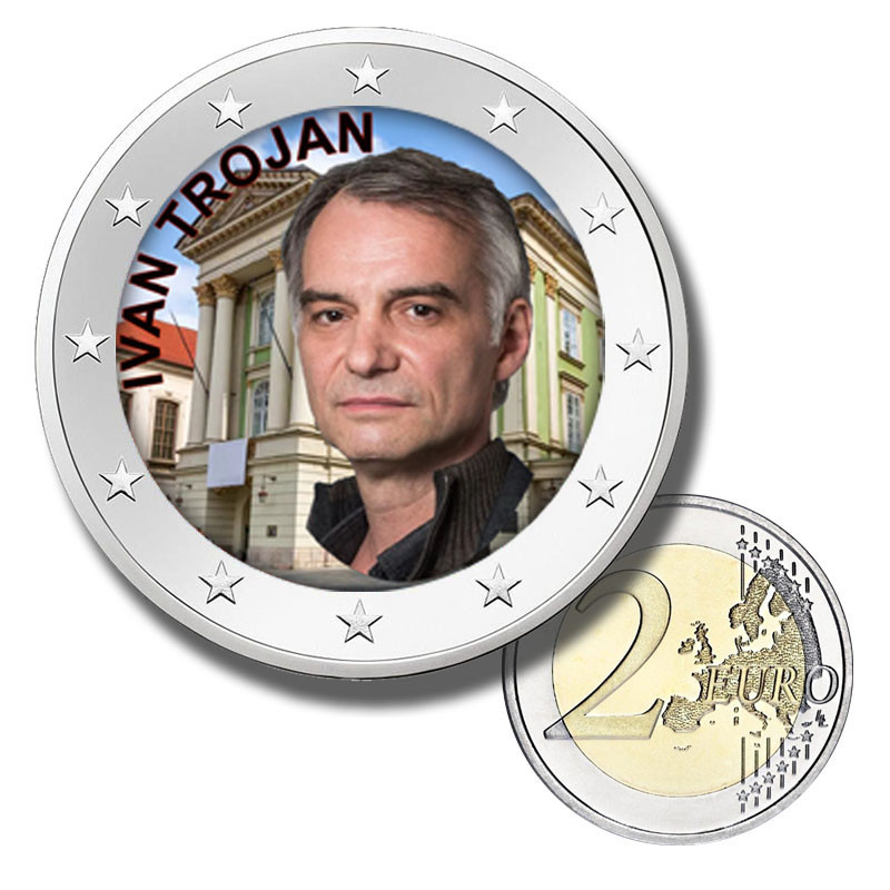 2 Euro Coloured Coin Ivan Trojan