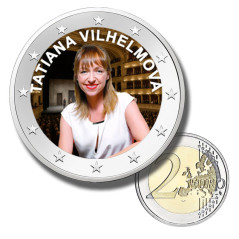 2 Euro Coloured Coin Tatiana Vilhelmova