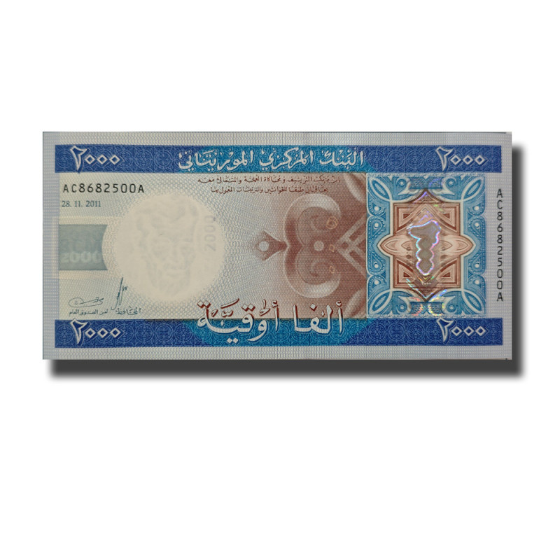 2011 Mauritanie 2000 Ouguiya Banknote Uncirculated