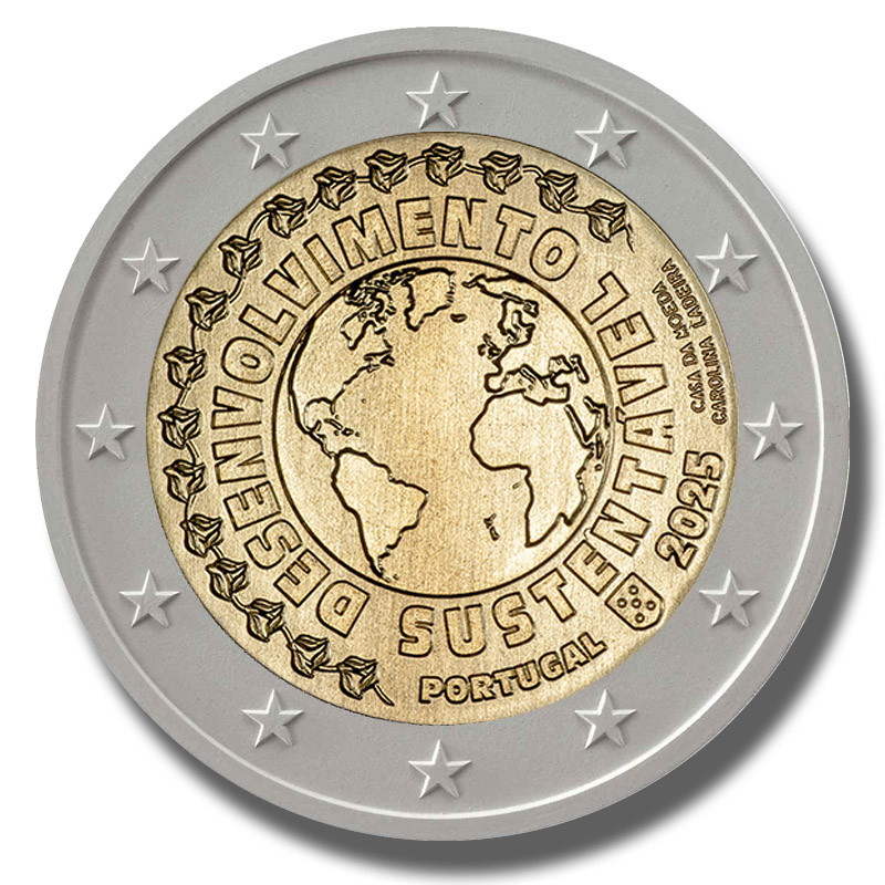 2025 Portugal Sustentavel Desenvolvimento 2 Euro Coin