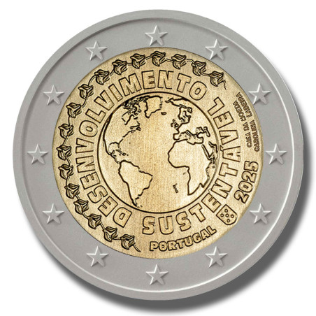 2025 Portugal Sustentavel Desenvolvimento 2 Euro Coin