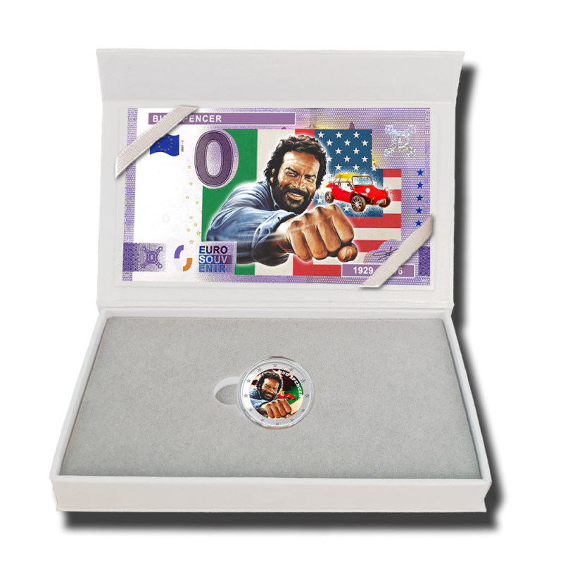 2 Euro Coloured Coin and Banknote Bud Spencer
