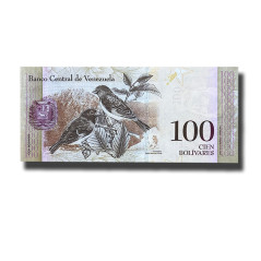 2015 Venezuela 100 Bolivares Complete Bundle Banknote Uncirculated