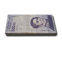 2020 Venezuela 500 Mil Bolivares Complete Bundle Banknote Uncirculated