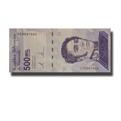 2020 Venezuela 500 Mil Bolivares Complete Bundle Banknote Uncirculated