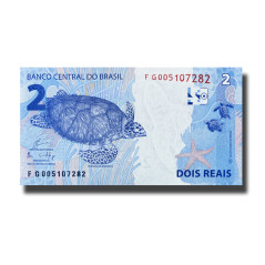 2010 Brazil 2 Reais Complete Bundle Banknote Uncirculated