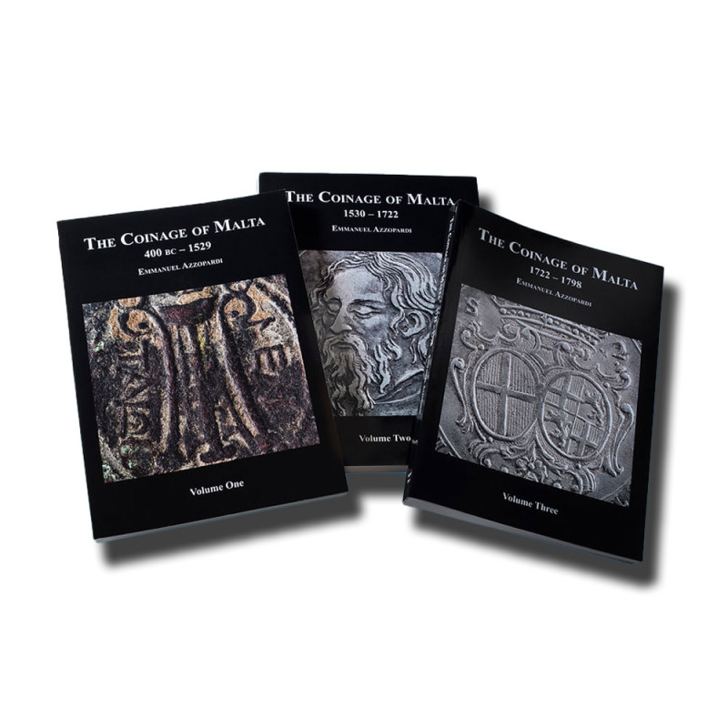 The Coinage of Malta 400 bc- 1529 Books Volume 1-3 Emmanuel Azzopardi