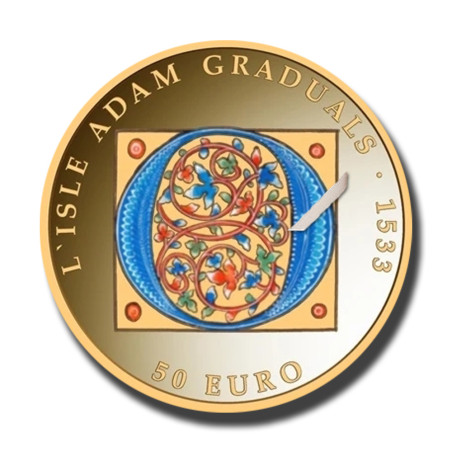 2020 MaltaThe L'Isle Adam graduals €50 Gold Coin Proof