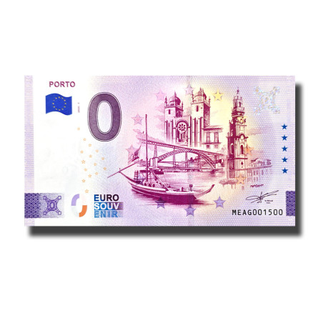 0 Euro Souvenir Banknote Porto Portugal MEAG 2025-1