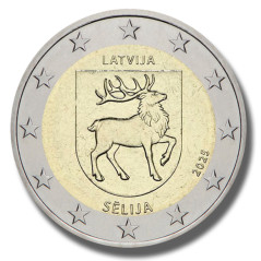 2025 Latvia Sēlija 2 Euro Coin