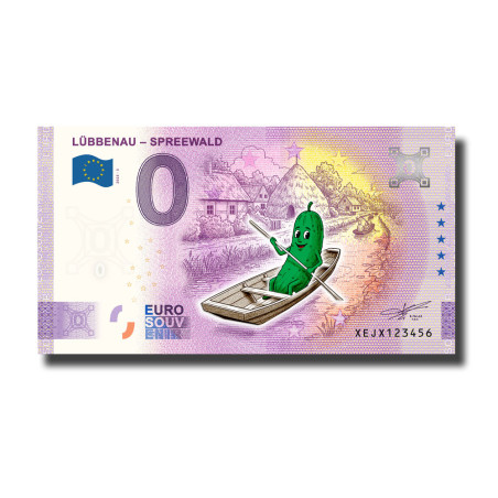 0 Euro Souvenir Banknote Lubbenau- Spreewald Colour Germany XEJX 2025-3