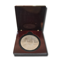 1974-2014 Malta 40 Sena Repubblika Silver Medal Original Box