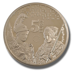 2018 Malta Ten Years of The Euro €5 Copper-nickel Coin BU