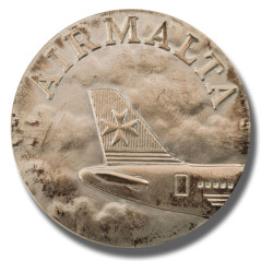 1973 Air Malta Medal Aviation 0,925 Silver