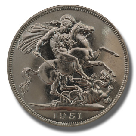 1951 Five Shillings British Coin