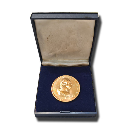USA Medal American Revolution Bicentennial George Washington 35mm Gold Gilt