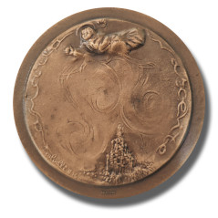 1986 Italy Medal 1386-1986 Vicentenario della Pietra Duomo di Milano 67mm