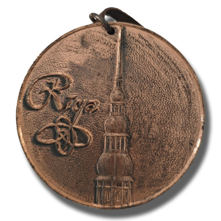 Latvia Medal Riga Copper 60mm