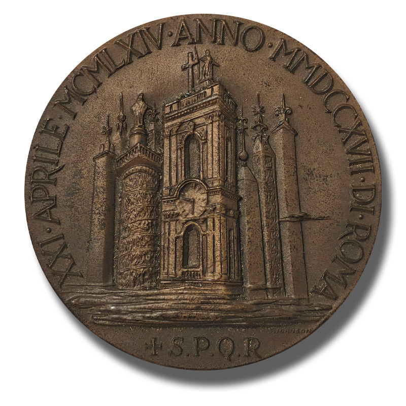 1863 Italy Medal Centenario Di Givseppe Gioachino Belli XXI 50mm