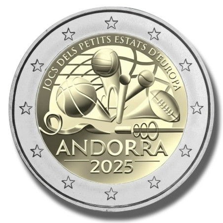 2025 Andorra Games of the Small States of Europe 2 Euro Coin