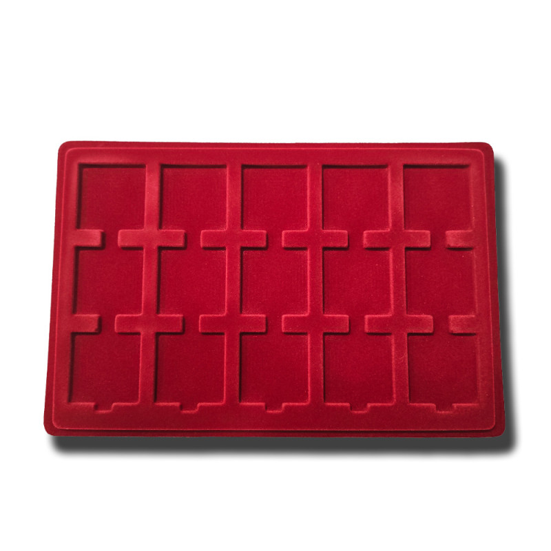 Red Coin Trays 3x5 50mm Coin Size