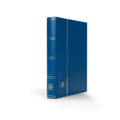 LEUCHTTRUM STOCKBOOK BASIC DIN A4 64 BLUE PAGES BLUE COLOUR