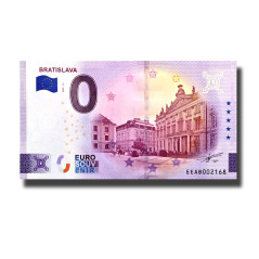0 Euro Souvenir Banknote Bratislava Slovakia EEAB 2025-13