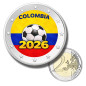 2 Euro Coloured Coin Colombia Football 2026