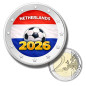 2 Euro Coloured Coin Netherlands Football 2026