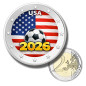 2 Euro Coloured Coin USA Football 2026