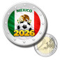 2 Euro Coloured Coin Mexico Football 2026