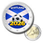 2 Euro Coloured Coin Scotland Football 2026