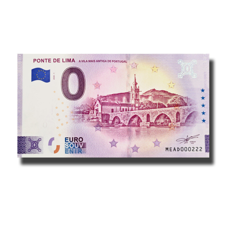 0 Euro Souvenir Banknote Ponte de Lima Portugal MEAD 2026-1