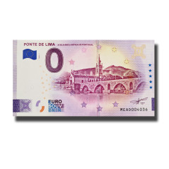 Gold 0 Euro Souvenir Banknote Ponte de Lima Portugal MEAD 2026-1