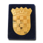 Croatian Coat of Arms with plastic box, metal