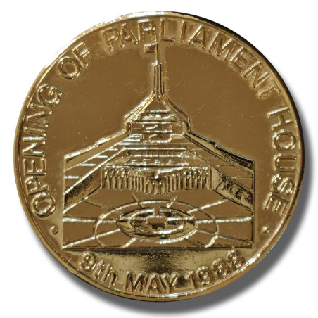 1988 Medal Royal Visit of Queen Elizabeth II Opening of Parliament House 9th May