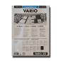 Leuchtturm Vario 2st plastic sheets with one division x4, black, pack of 5