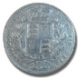 1845 United Kingdom Victoria Young Head Full Crown Silver Coin