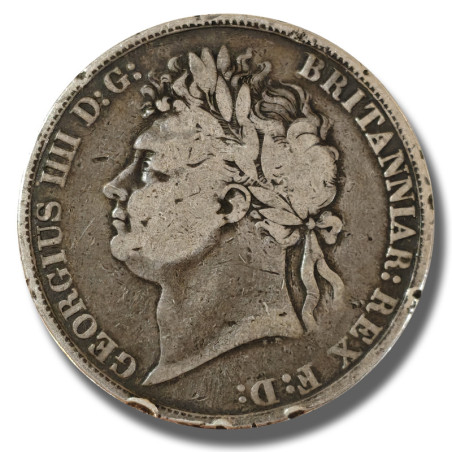 1822 United Kingdom Georgius IIII Full Crown Silver Crown