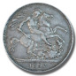 1892 United Kingdom Victoria Crown Head Full Crown Silver Coin