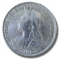 1893 United Kingdom Victoria Veiled Head Full Crown Silver Coin