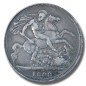 1898 United Kingdom Victoria Crown Head Full Crown Silver Coin