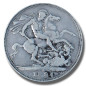 1894 United Kingdom Victoria Veiled Head Full Crown Silver Coin