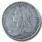 1894 United Kingdom Victoria Veiled Head Full Crown Silver Coin