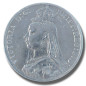1889 United Kingdom Victoria Crown Head Full Crown Silver Coin