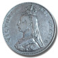 1887 United Kingdom Victoria Crown Head Double Florin Silver coin