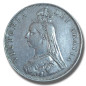 1889 United Kingdom Victoria Crown Head Double Florin Silver Coin 1889 United Kingdom Victoria Crown Head Double Florin Silver Coin