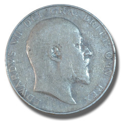 1906 United Kingdom Edward VII Half Crown Silver Coin