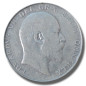 1907 United Kingdom Edwardvs VII Half  Crown Silver Coin